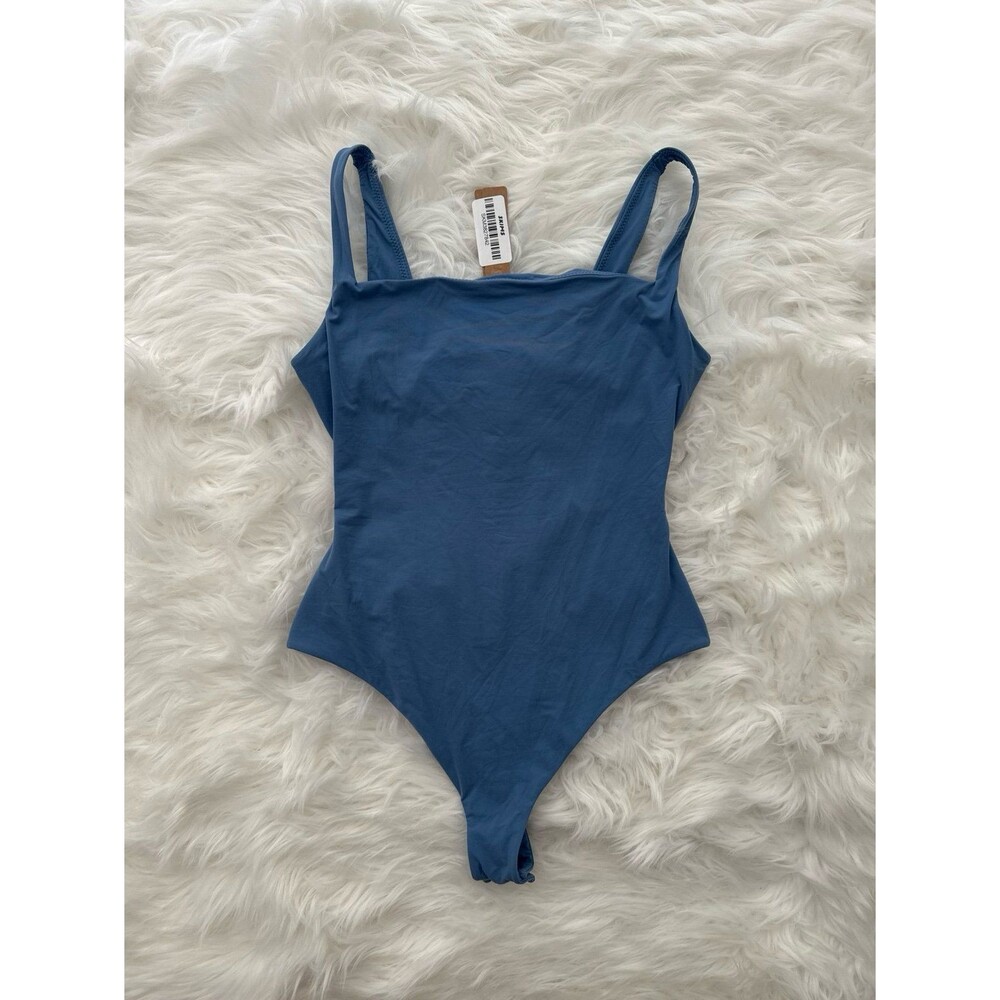 Skims Fits Everybody Square Neck Bodysuit Arctic Size Small